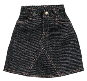Middle Denim Skirt (Black), Azone, Accessories, 1/6, 4582119981150